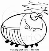Chubby Cockroach Outlined Drunk Clipart Cartoon Cory Thoman Coloring Vector Angry 2021 sketch template