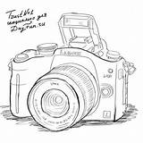 Camera Drawing Sketch Draw Dslr Sketches Nikon Pencil Step Realistic Drawings Cameras Easy 3d Cute Paintingvalley May Doodles Tattoo Choose sketch template