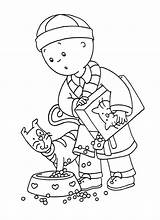 Coloring Pages Kids Caillou sketch template
