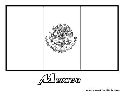 mexico flag coloring pages kids flag coloring pages flag printable