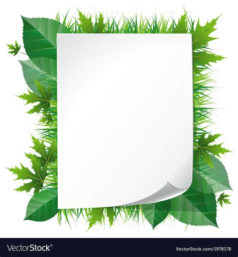 paper  grass royalty  vector image vectorstock