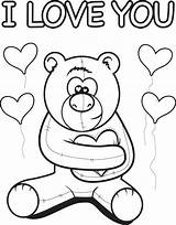 Coloring Teddy Bear Pages Valentines Printable Kids Print Colouring Valentine Sheets Color Mpmschoolsupplies Mom Getcolorings Drawings Disney Bears A7 sketch template