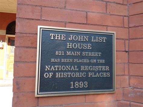 john list house historical marker