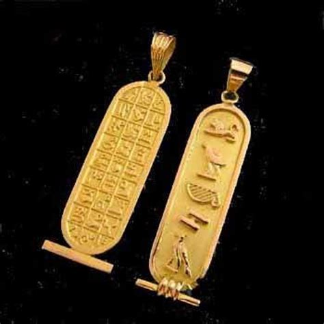 fantastic handmade 18k solid gold ancient egyptian alphabet etsy