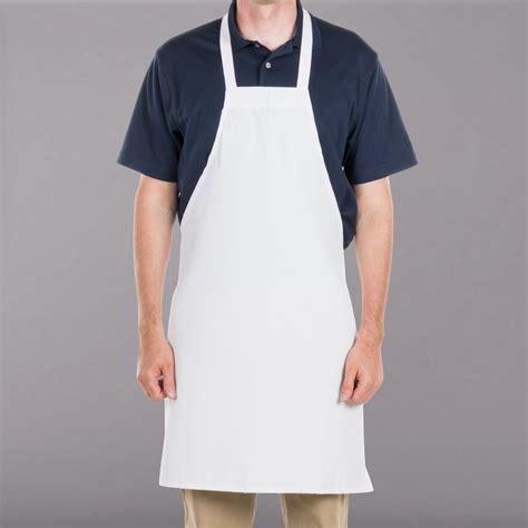 white apron choice white full length bib apron