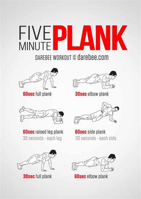 minute plank workout     minute   minute workouts