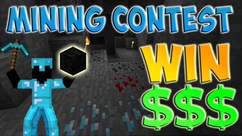 Minecraft Contest How Fast Can You Mine Youtube