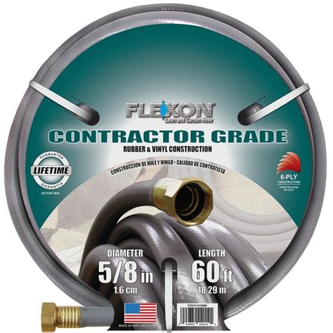 contractor grade rubber  vinyl cg flexon industries lawn garden hose