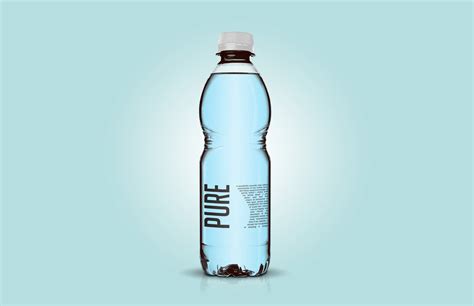 clear plastic bottle mockup creativebooster