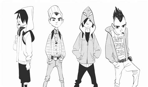 character design teen boys