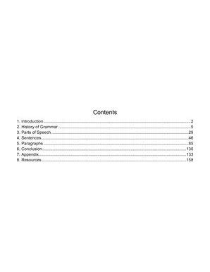 table  contents examples yourdictionary