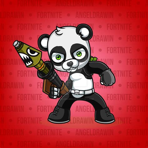 Fortnite Panda Team Leader Skin Fan Art By Angeldrawin On Deviantart