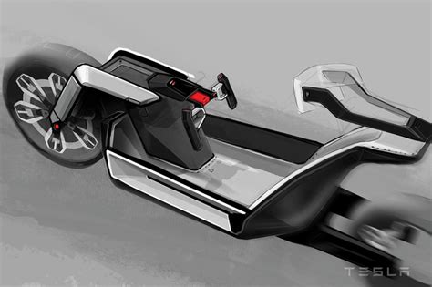 tesla model    electric bike concept  futuristic
