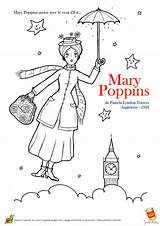 Poppins Mary Coloring Pages Color Kids Disney Drawing Colouring Coloriage Printable Sheets Book Hugolescargot Print Crafts Printables Choose Board Popular sketch template