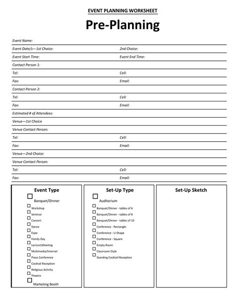 party plan checklist template