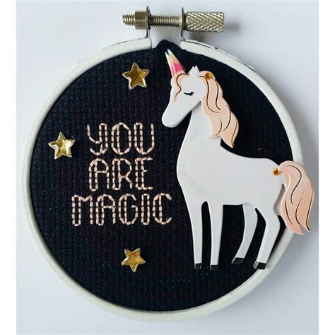 you are magic embroidery hoop 7 unicorn embroidery hoops