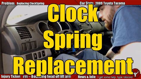 toyota clock spring replacement youtube