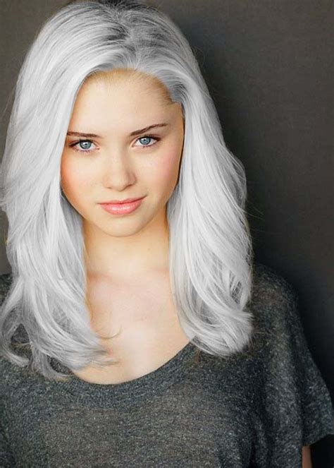 White Long Hair Platinum Blonde Hairstyles Hair