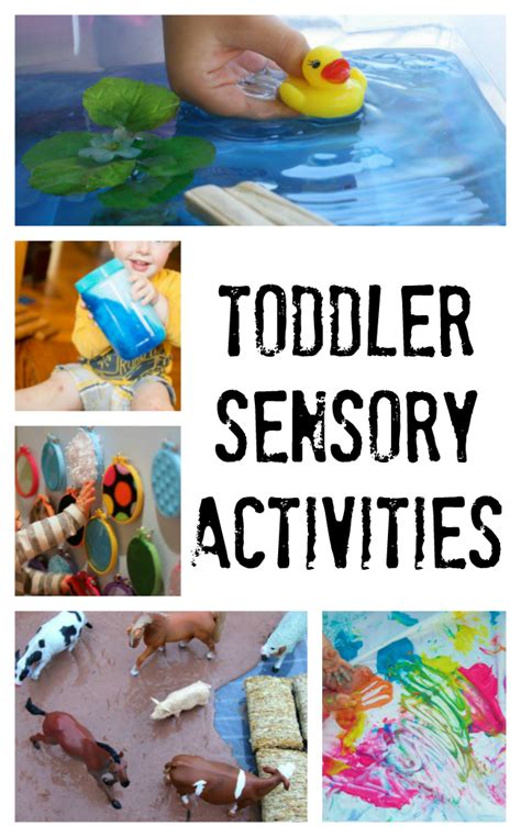 sensory activities  toddlers  wee learn