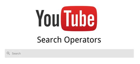 youtube search operators