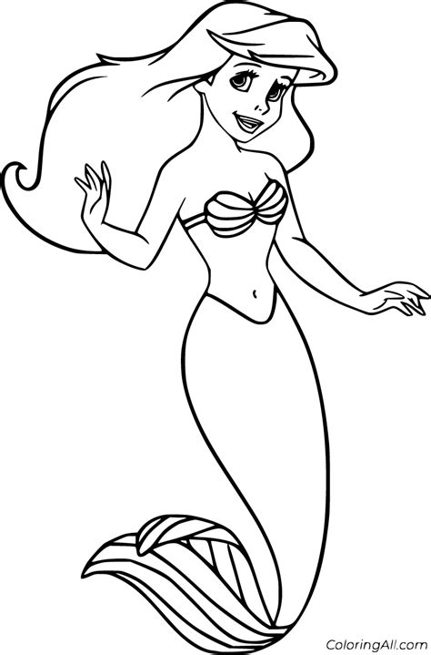 ariel coloring pages   printables coloringall