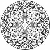 Mandala Kreis Spirituellen Mandalas Xkcd Adults Daycoloring Complexe Arad sketch template