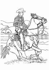 Cavalier Rodeo Cow Hugo Cheval Imprimer Coloriages Horses Hugolescargot sketch template