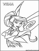 Coloring Pages Disney Vidia Fairies Fairy Tinkerbell Print Colouring Friends Sheet Cartoons Kids Walt Sheets Colors Collection Silvermist Fun Choose sketch template
