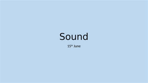 ks sound teaching resources