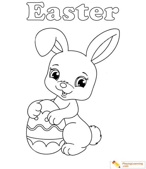 preschool easter bunny coloring pages