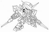 Gundam Chibi Wing sketch template