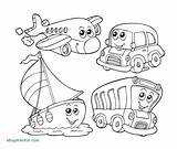 Mewarnai Transportasi Sketsa Darat Kendaraan Getcolorings Paud Kumpulan Steamboat Udara Belajar Willie sketch template