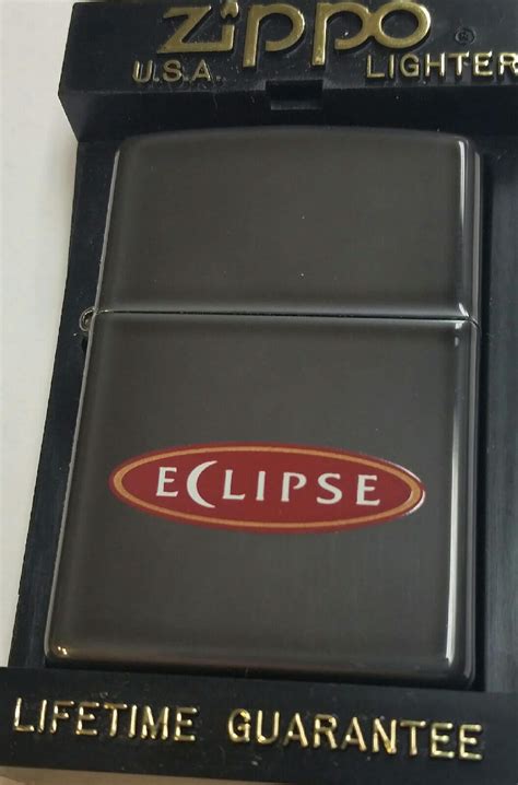 Zippo Eclipse Rjr Midnight Chrome Lighter New Rare 1998