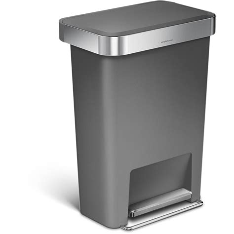 Buy Simplehuman 12 Gal Plastic Rectangular Kitchen Trash Can With Liner