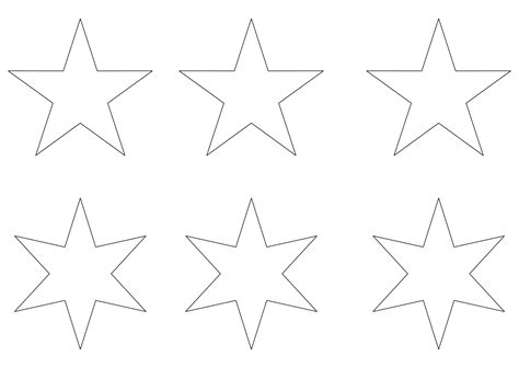 star template printable     printablee