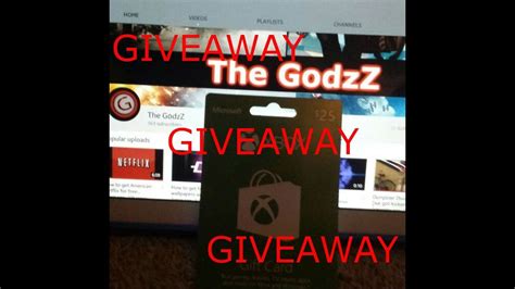 Xbox T Card Giveaway Youtube