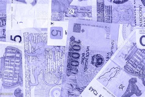 Various Banknotes From Different Countries Closeup Money Background