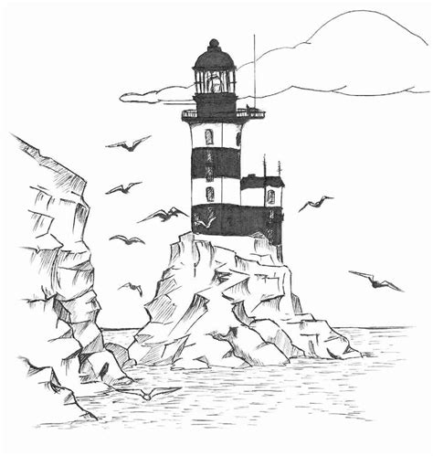 lighthouse coloring pages printable  getcoloringscom
