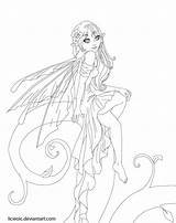 Fairies Mermaid Deviantart Hadas Licieoic Colorear sketch template