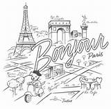 Coloring Paris Pages Kids Printable France French Color Adult Pen Colouring Sheet Sheets Travel Portadas Book Para Getcolorings Drawing Adults sketch template