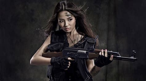 girl gun wallpapers group 9