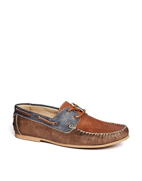 asos asos loafers  washed leather  asos