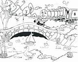 Train Thomas Cartoon Engine Coloring Pages Drawing Tank Henry Friends Printable Print Water Station Kids Clipart Doubting Christmas Boys Easter sketch template