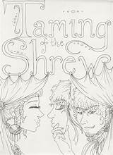 Shrew Taming sketch template