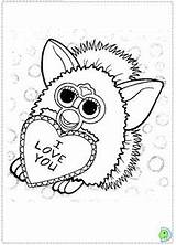 Furby Coloring Tattletail Mycoloring sketch template