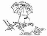 Chair Beach Coloring Color Pages Getcolorings Fresh sketch template