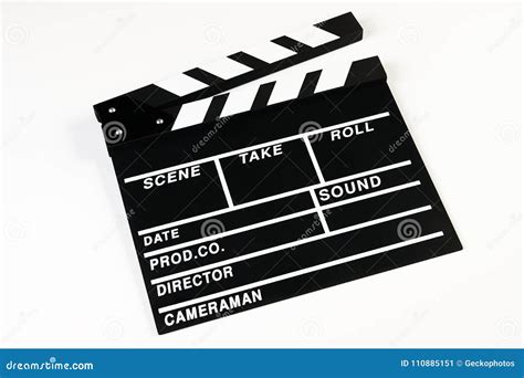 production clapper board stock image image  open director