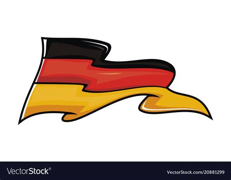 germany flag logo design template royalty  vector image
