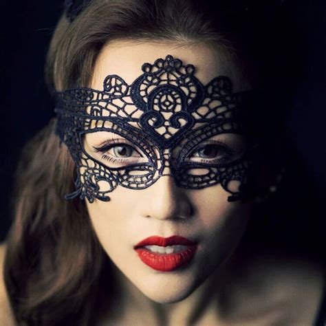 1pcs black women sexy lace eye mask party masks for masquerade