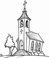 Church Coloring Building Pages Getcolorings Color Printable Print sketch template